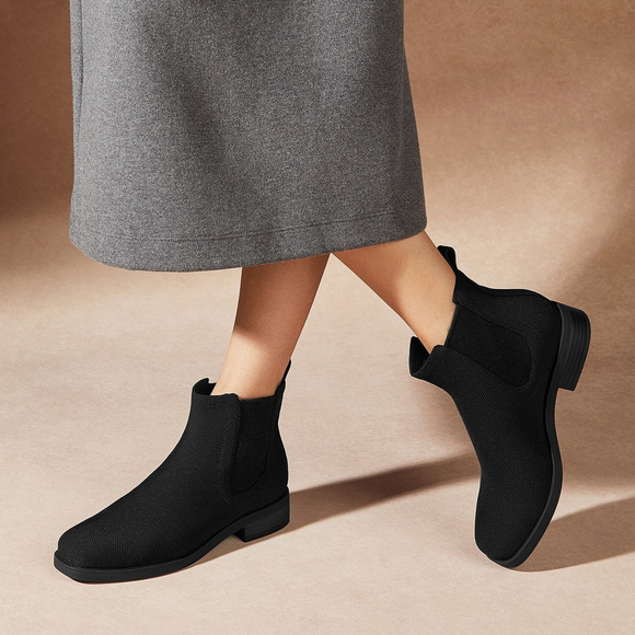 Vivaia Clara Arch Support Water RPT Slip On Comfort Chelsea Boots Black 10 - Picture 1 of 10